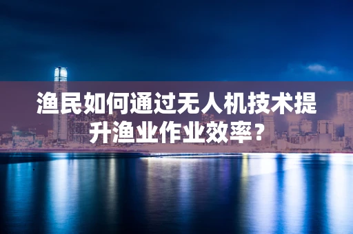 渔民如何通过无人机技术提升渔业作业效率？