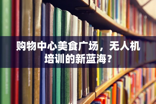 购物中心美食广场，无人机培训的新蓝海？