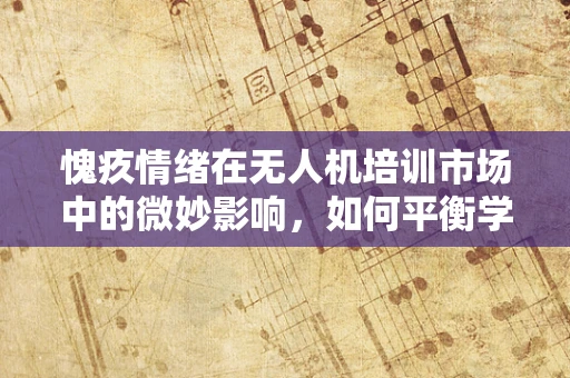 愧疚情绪在无人机培训市场中的微妙影响，如何平衡学员心理与教学成效？