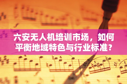 六安无人机培训市场，如何平衡地域特色与行业标准？