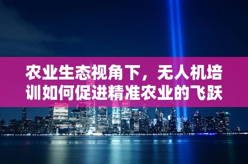 农业生态视角下，无人机培训如何促进精准农业的飞跃？