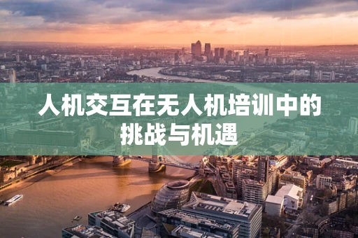人机交互在无人机培训中的挑战与机遇