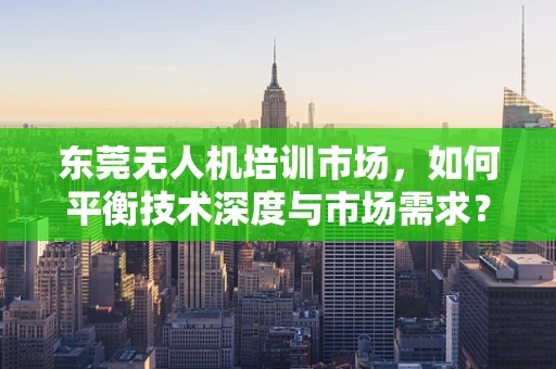 东莞无人机培训市场，如何平衡技术深度与市场需求？