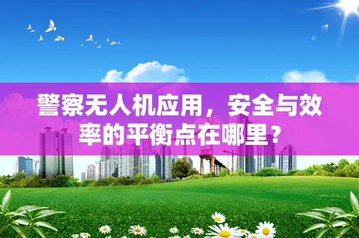 警察无人机应用，安全与效率的平衡点在哪里？
