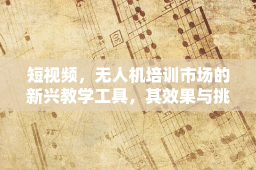 短视频，无人机培训市场的新兴教学工具，其效果与挑战何在？