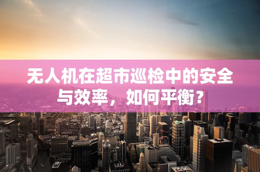 无人机在超市巡检中的安全与效率，如何平衡？