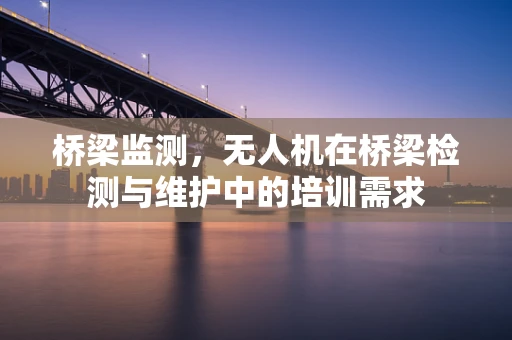 桥梁监测，无人机在桥梁检测与维护中的培训需求