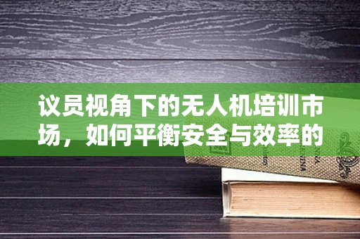 议员视角下的无人机培训市场，如何平衡安全与效率的边界？