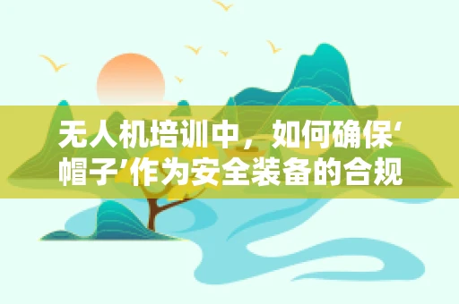 无人机培训中，如何确保‘帽子’作为安全装备的合规使用？