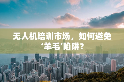 无人机培训市场，如何避免‘羊毛’陷阱？