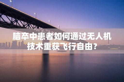 脑卒中患者如何通过无人机技术重获飞行自由？