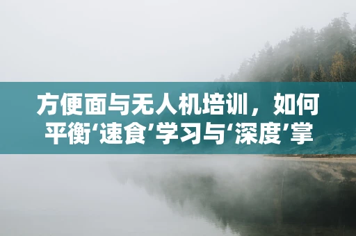 方便面与无人机培训，如何平衡‘速食’学习与‘深度’掌握？