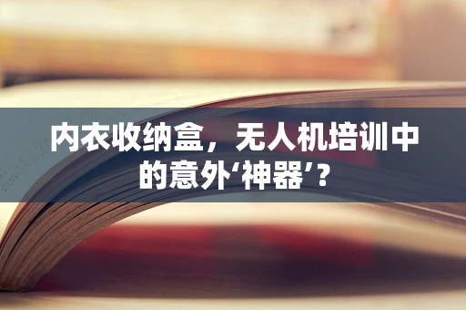 内衣收纳盒，无人机培训中的意外‘神器’？