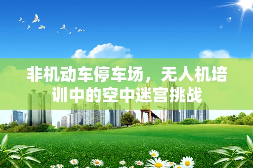 非机动车停车场，无人机培训中的空中迷宫挑战