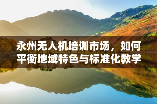 永州无人机培训市场，如何平衡地域特色与标准化教学？