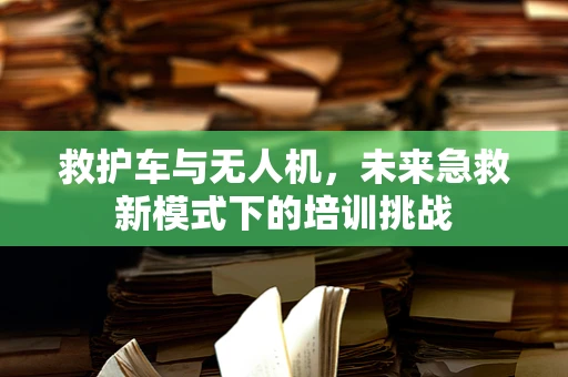 救护车与无人机，未来急救新模式下的培训挑战
