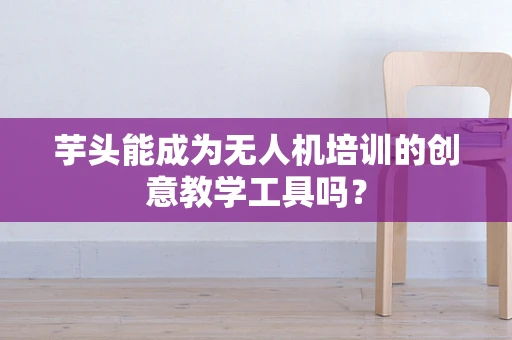 芋头能成为无人机培训的创意教学工具吗？