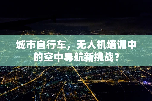 城市自行车，无人机培训中的空中导航新挑战？