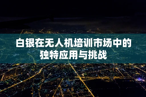 白银在无人机培训市场中的独特应用与挑战