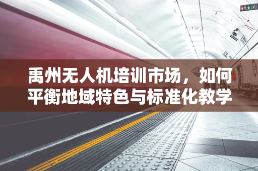 禹州无人机培训市场，如何平衡地域特色与标准化教学？