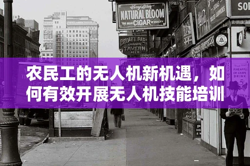 农民工的无人机新机遇，如何有效开展无人机技能培训？