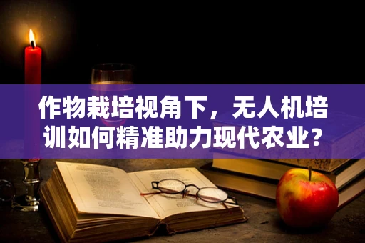 作物栽培视角下，无人机培训如何精准助力现代农业？