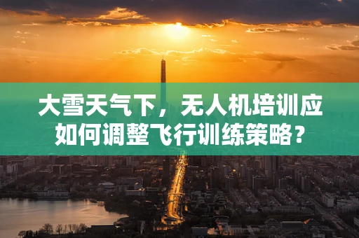 大雪天气下，无人机培训应如何调整飞行训练策略？