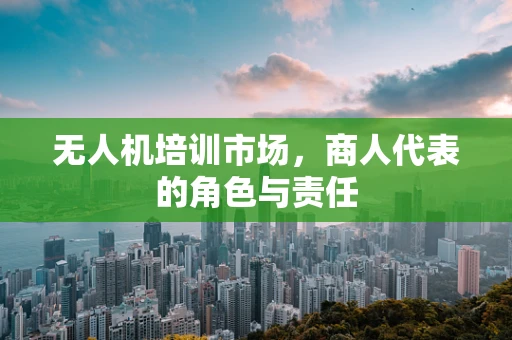 无人机培训市场，商人代表的角色与责任