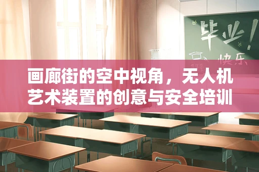 画廊街的空中视角，无人机艺术装置的创意与安全培训新挑战