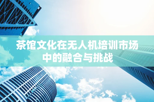 茶馆文化在无人机培训市场中的融合与挑战
