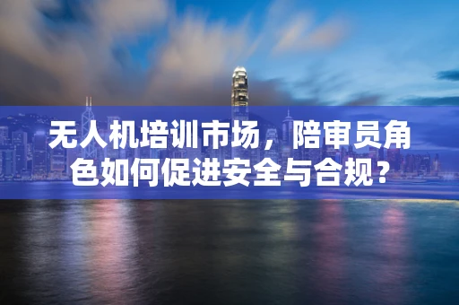 无人机培训市场，陪审员角色如何促进安全与合规？