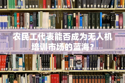 农民工代表能否成为无人机培训市场的蓝海？