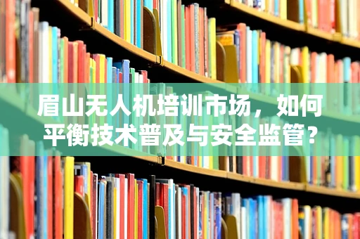 眉山无人机培训市场，如何平衡技术普及与安全监管？