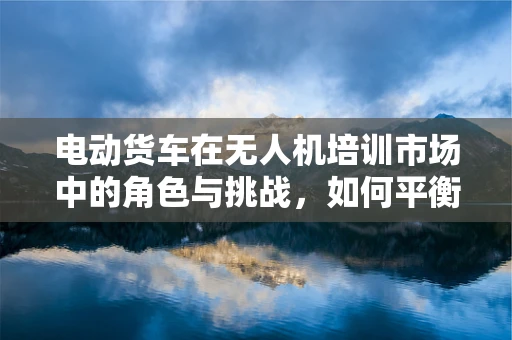 电动货车在无人机培训市场中的角色与挑战，如何平衡物流与飞行训练？