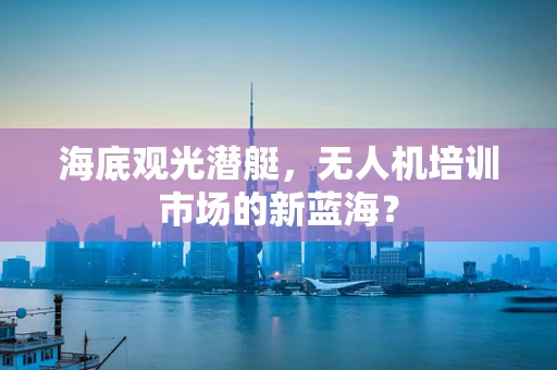 海底观光潜艇，无人机培训市场的新蓝海？