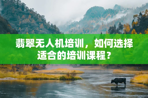 翡翠无人机培训，如何选择适合的培训课程？