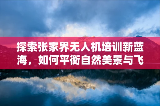 探索张家界无人机培训新蓝海，如何平衡自然美景与飞行安全？