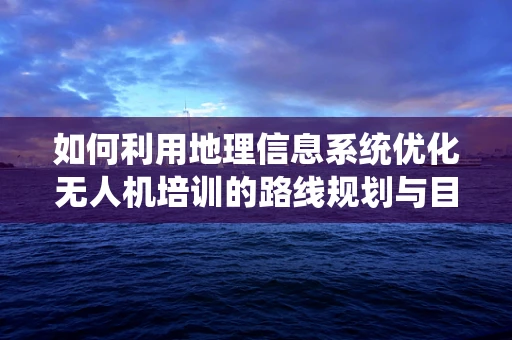 如何利用地理信息系统优化无人机培训的路线规划与目标定位？