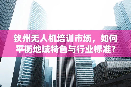 钦州无人机培训市场，如何平衡地域特色与行业标准？