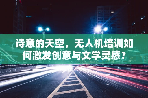 诗意的天空，无人机培训如何激发创意与文学灵感？