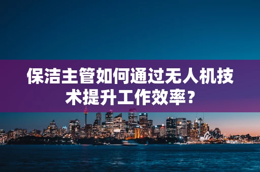 保洁主管如何通过无人机技术提升工作效率？