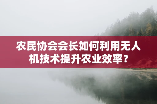 农民协会会长如何利用无人机技术提升农业效率？