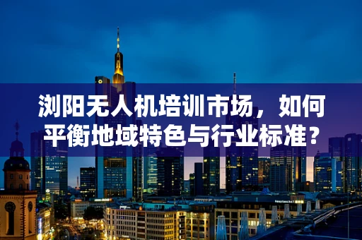 浏阳无人机培训市场，如何平衡地域特色与行业标准？