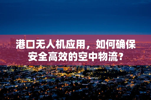 港口无人机应用，如何确保安全高效的空中物流？