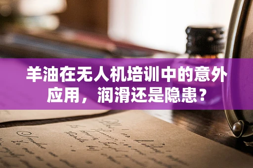 羊油在无人机培训中的意外应用，润滑还是隐患？