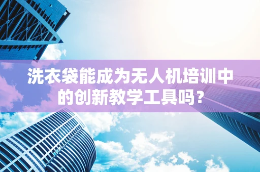 洗衣袋能成为无人机培训中的创新教学工具吗？