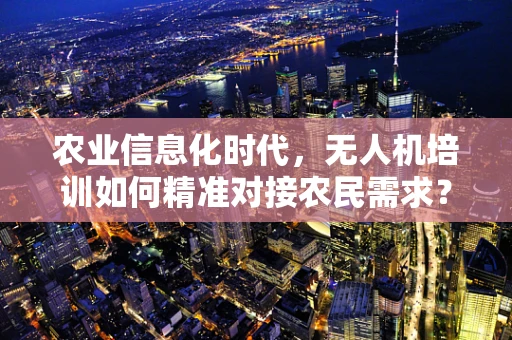 农业信息化时代，无人机培训如何精准对接农民需求？