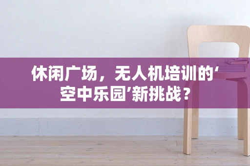 休闲广场，无人机培训的‘空中乐园’新挑战？