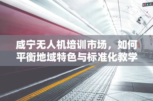 咸宁无人机培训市场，如何平衡地域特色与标准化教学？