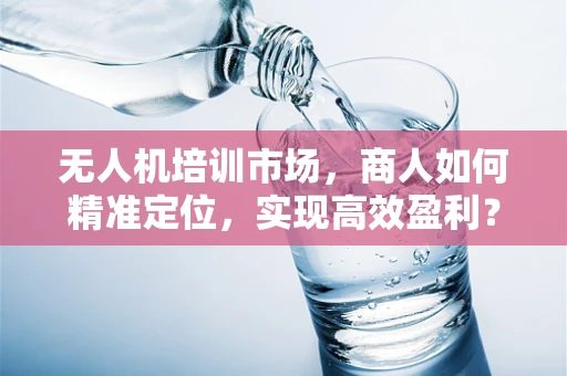 无人机培训市场，商人如何精准定位，实现高效盈利？